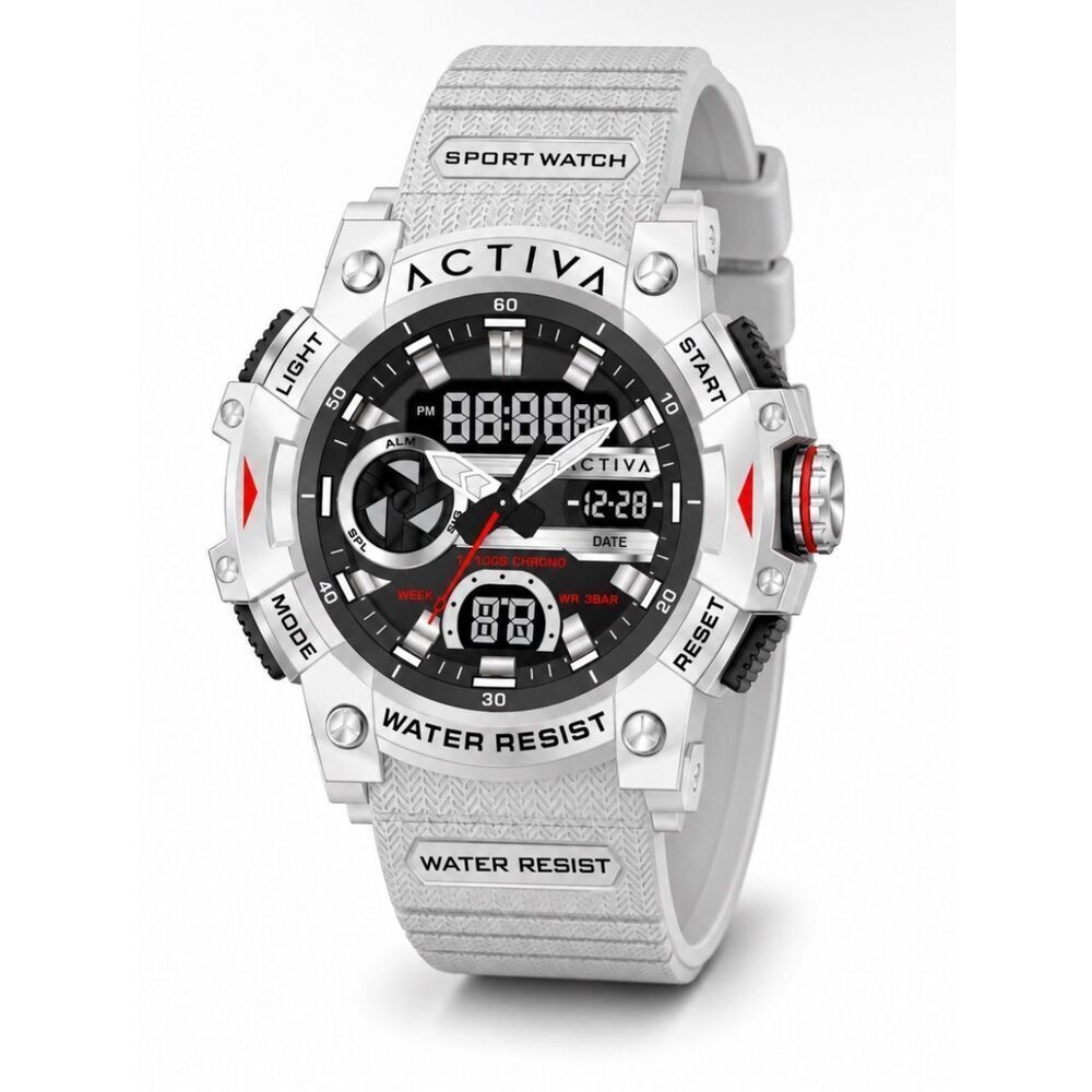 Ativa White & Black Sport Digital-Analog Watch